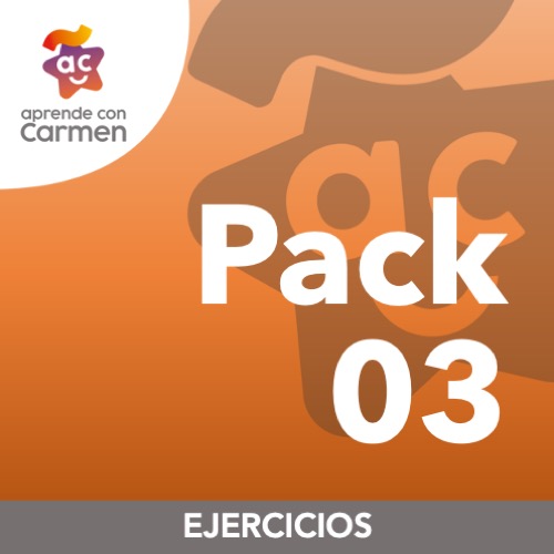 Pack 3 ejercicios - Aprende con Carmen